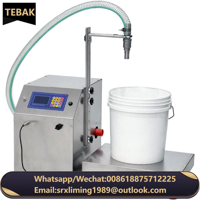 TEBAK Filling Machine Large Flow Weighing Type Fully Honey Sesame Paste Edible Oil Glue Viscous Liquid Automatic Filling Machine