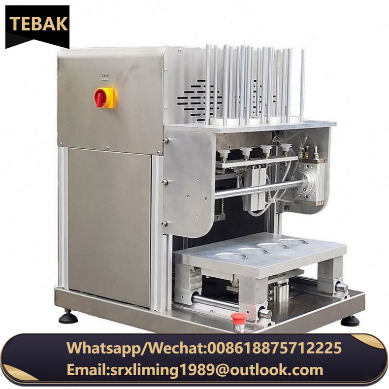 TEBAK SY-350 Auto Aluminum Trays Bowl Lids Dispenser Sealer Machine Takeaway Insulation Foil Bowl Sealing Machine