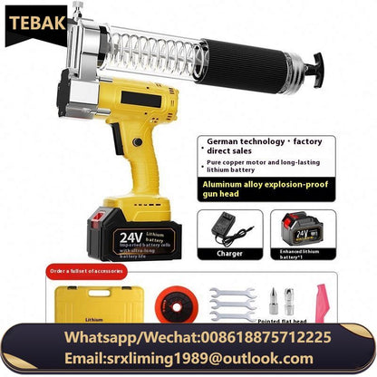 Fully Automatic Reliable Quality 21V 24v Grease Gun High Pressure Customized Electric Lubricating Oil Pump