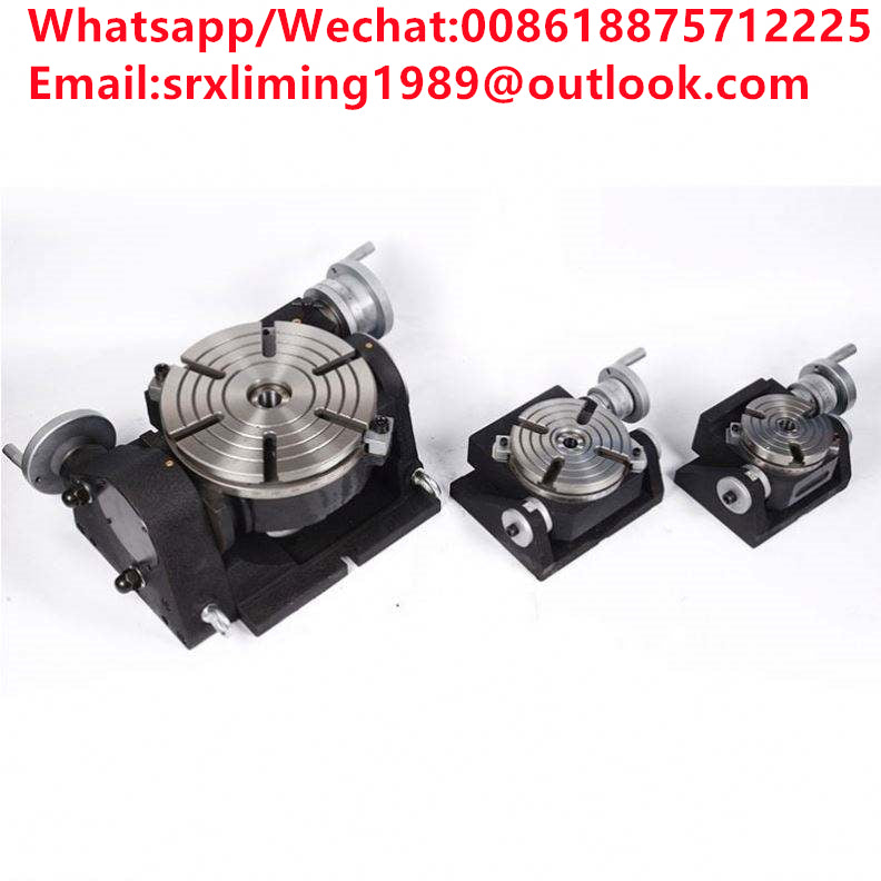 Milling Drilling Boring Machine Tools Universal Tilting Rotary Table TSK320 Motor Alloy Steel Provided 18 Vacuum Table for Cnc