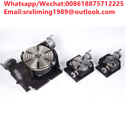 Milling Drilling Boring Machine Tools Universal Tilting Rotary Table TSK320 Motor Alloy Steel Provided 18 Vacuum Table for Cnc