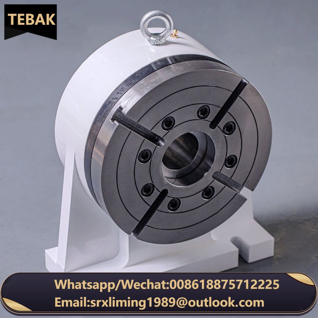 Tebak Radial and Axial Preload Bearings Hydraulic and Pneumatic Indexer NC Rotary Table for CNC Milling Machine