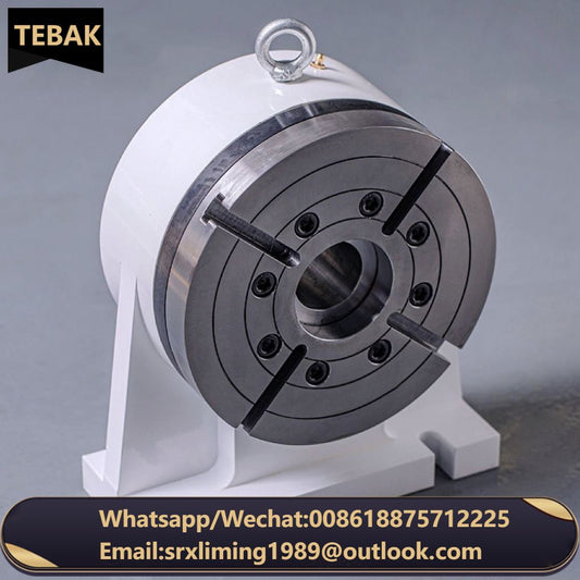 Tebak Radial and Axial Preload Bearings Hydraulic and Pneumatic Indexer NC Rotary Table for CNC Milling Machine