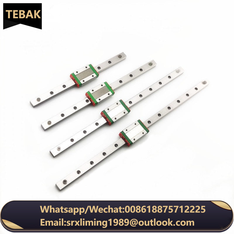 TEBAK D-23 MGN15 MGN15H Length 100mm 200 300 400 500 600mm 700mm 800mm 900mm 1000mm Small Linear Guide Rail Linear Guides Kit