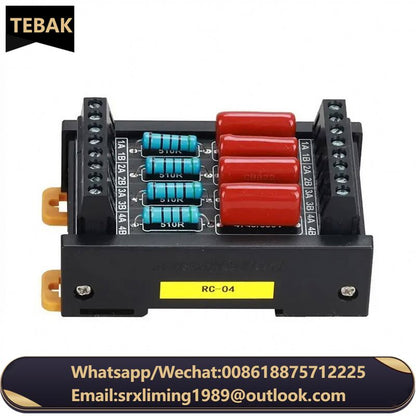 ANDUUK RC-04 PLC Relay Module Anti-interference Module RC Absorption Circuit Transistor Relay Contact protection Circuit RC-04