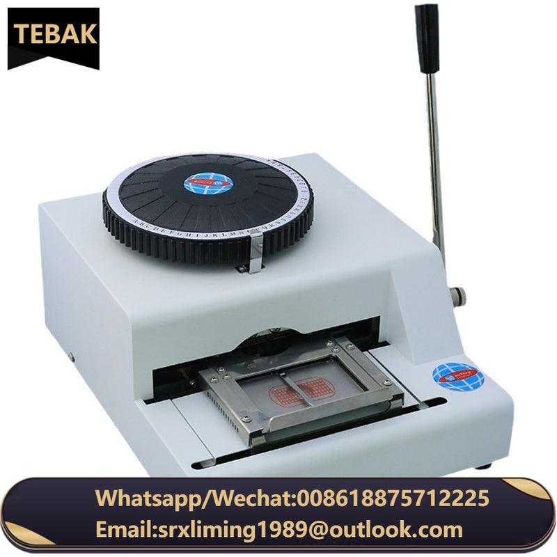 2024 Plastic Card Making Machine PVC Card Embosser /Card Making Embosser Code Embossing Machine