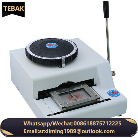 2024 Plastic Card Making Machine PVC Card Embosser /Card Making Embosser Code Embossing Machine
