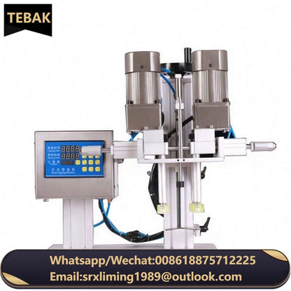 Pneumatic Twist Off Trigger Spray Capping Sealer Desktop Liquid Perfume Pump Bottle Crimping Pressing Capping Machine