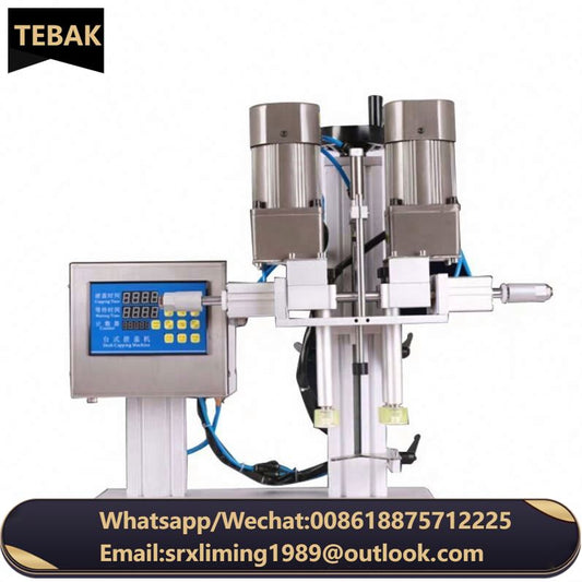 Pneumatic Twist Off Trigger Spray Capping Sealer Desktop Liquid Perfume Pump Bottle Crimping Pressing Capping Machine