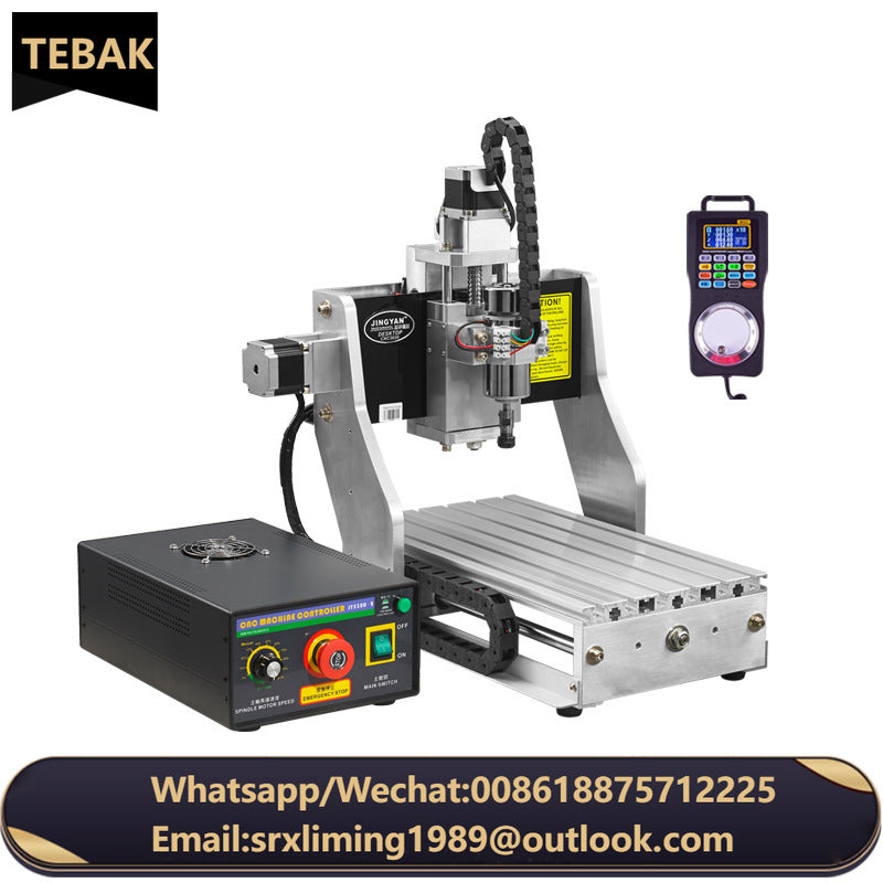 TEBAK JY-16 3020 800W Industrial Engraving Drilling Machine with Handwheel 300*200mm Carving Size 3 Axis 4 Axis