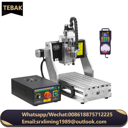 TEBAK JY-16 3020 800W Industrial Engraving Drilling Machine with Handwheel 300*200mm Carving Size 3 Axis 4 Axis