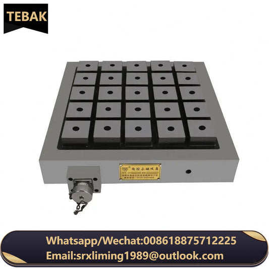 TEBAK Customized Controlled Permanent Magnetic Chuck Workholding Magnet Sucking Disc Table X61 for CNC Machining Centers