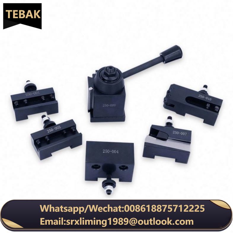 ANDUUK 250-107 American Piston Type Quick Change Tool Holder Wedge /GIB 6pcs/Set 250-110 Lathe Quick Change Tool Post