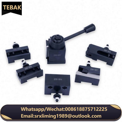 ANDUUK 250-107 American Piston Type Quick Change Tool Holder Wedge /GIB 6pcs/Set 250-110 Lathe Quick Change Tool Post