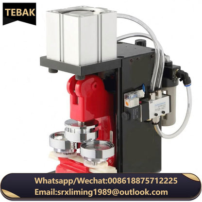 TEBAK Pneumatic Hand Press Pin Button Making Machine 58MM Button Badge Press