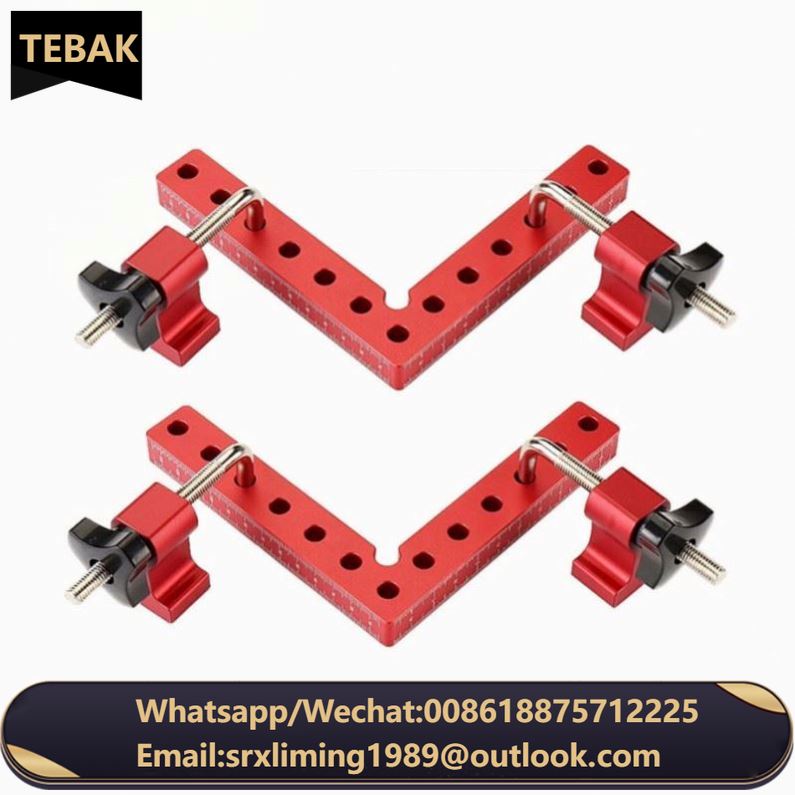 TEBAK 90 Degree Positioning Squares Woodworking Carpenter Corner Clamping Square Tool for Picture Frame Box Cabinets Drawers