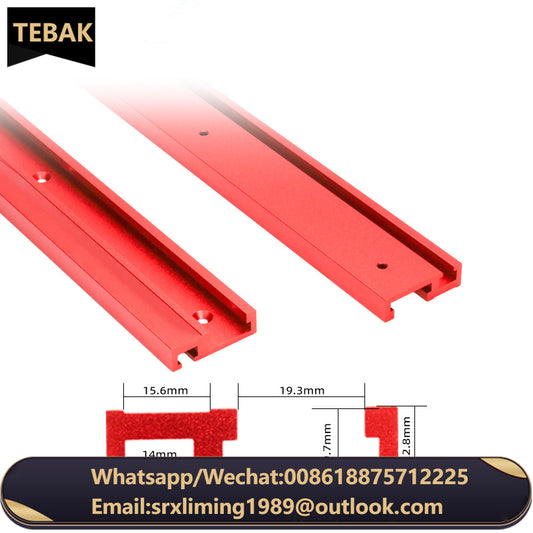 TEBAK W-05 Track Woodworking Saw Table Workbench DIY Tools 45-type Chute T Track With Scale Aluminum Alloy T-tracks Slot Miter
