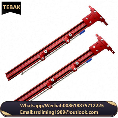 TEBAK Wood Working Tool Parallel Guide Rail System Woodworking Aluminum Guide Rail Joining Set Alloy Circular Saw Track Set