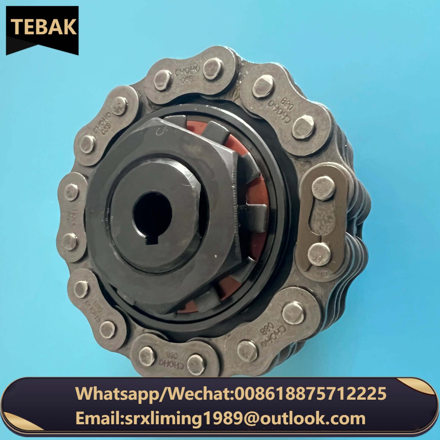 TEBAK TL700-2 100Nm Friction Safty Chain Coupling High Torque Torque Limiter Clutch
