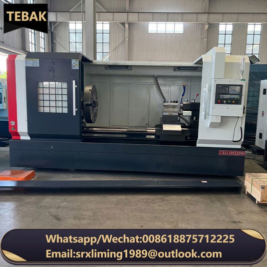 Tebak Heavy Duty Ck61100 China 1500/2000/5000mm Cnc Horizontal Metal Lathe Machine With Siemens Controller System