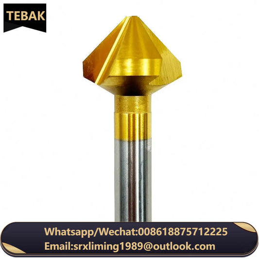TEBAK Factory High Quality 90 Degree HSS TIN Coated 6.3mm Chamfer Cutter