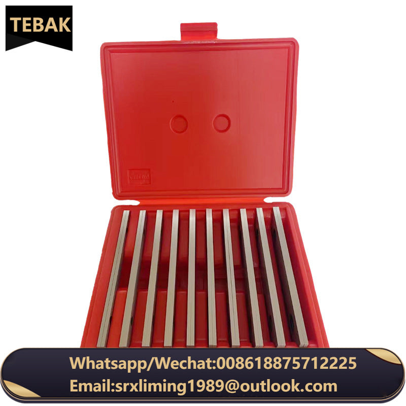 TEBAK 1/8\" Thick X 6\" Long 10 Pairs Machinist Thin Parallel Block Bar Tool Set Steel Material with 2 Holes for CNC Machine