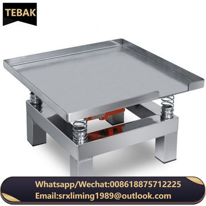 TEBAK Concrete Test Stainless Steel Miniature Vibrating Table Small Concrete Vibration Cement Mortar