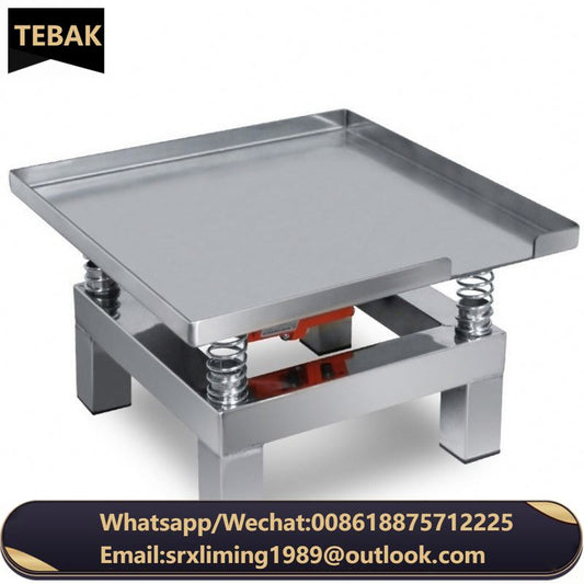 TEBAK Concrete Test Stainless Steel Miniature Vibrating Table Small Concrete Vibration Cement Mortar