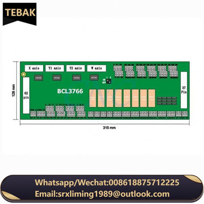 TEBAK CNC FSCUT2000 Fiber Laser Cutting Control System BCL3766 Original IO Adapter Board