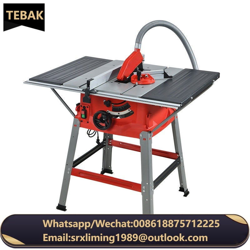 TEBAK Woodworking Precision Push Saw Dust-free Table Saw Open Board Mini Electric Wood Cutting Saw Machine Table Saw