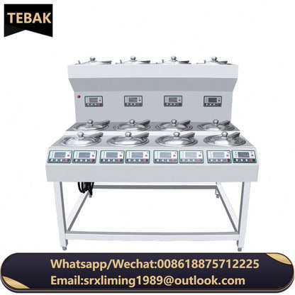 Wholesale Customization Kitchen Stove Commercial 6-head Cooker 8-head Electric Stove Double Layer Microcomputer Stove