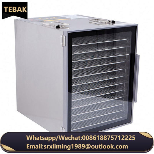 TEBAK 12 Layers Food Dryer Fruit Vegetable Dehydrator Machine Home Food Air Drying Oven Beef Pet Food Meat Lemon Dryer Machine