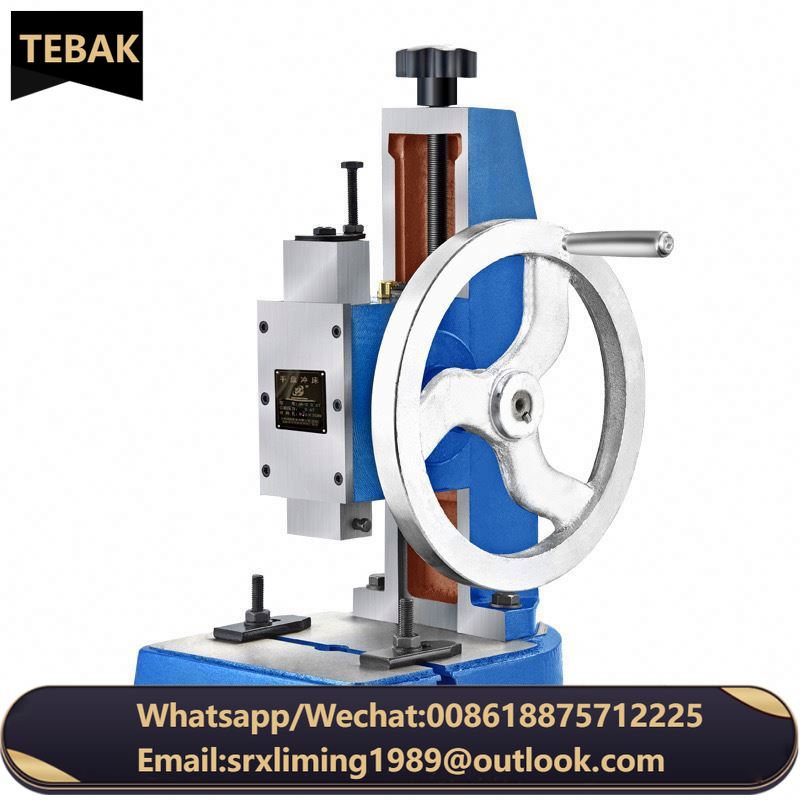 TEBAK Desktop Press Micro Punch Steering Pheel Punch Disk Riveting Punch 0.5t 1.0t 1.5t Punching Machine Portable Electric Small