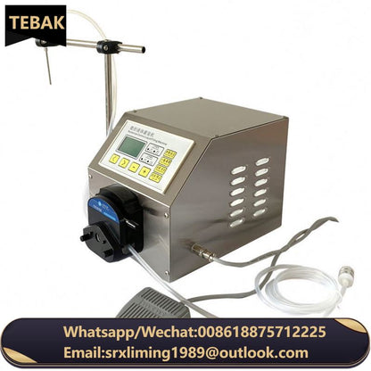 TEBAK SY-51A Semi-automatic Peristaltic Pump Filling Machine Oil Grease Olive Lubricating Oil Liquid Bottle Filling Machine