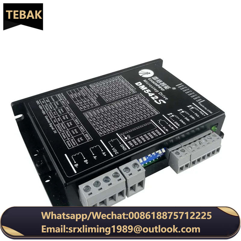Leadshine 2Phase Stepper Motor Driver DM542S DC24V-50V For 42/57(NEMA17/23) Stepper Motor1.0-4.2A Replace Microstep Driver DM542