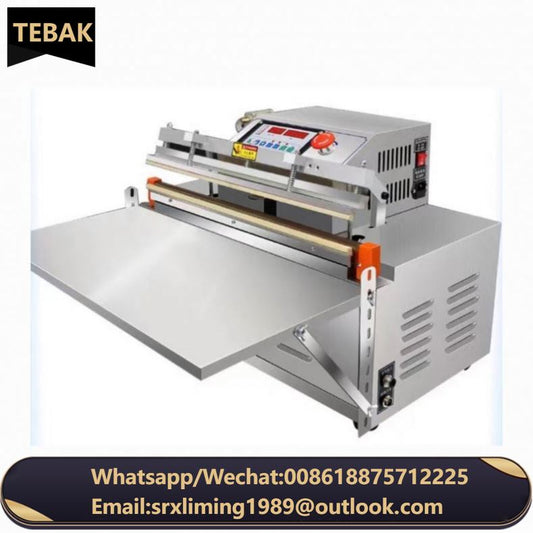 TEBAK Single Chamber Inflating Gas Food Meat Pumping Fruit Vegetable External Vacuum Packaging Machine