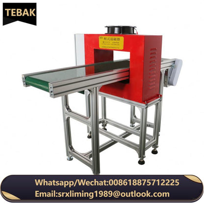 Conveyor Belt Frame Demagnetizer Non Powered Roller Frame Demagnetizer Machine for Demagnetization Steel Iron Workpieces