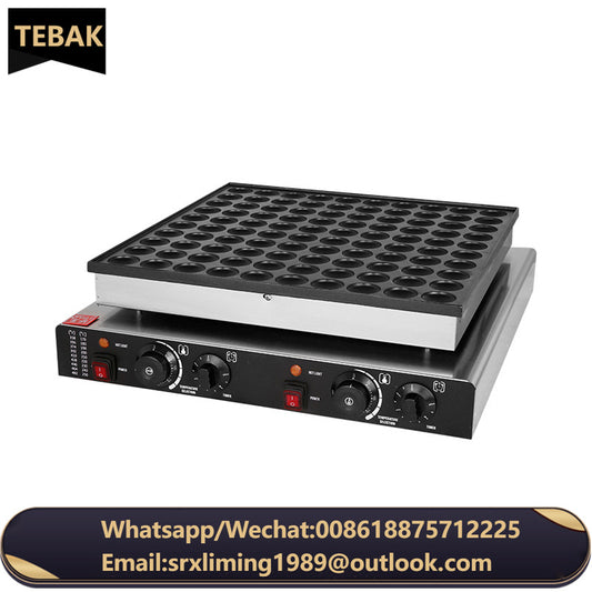 25pcs Electric Dutch Poffertjes Waffle Machine Small Round-Shape Mini Dutch Pancake Machine