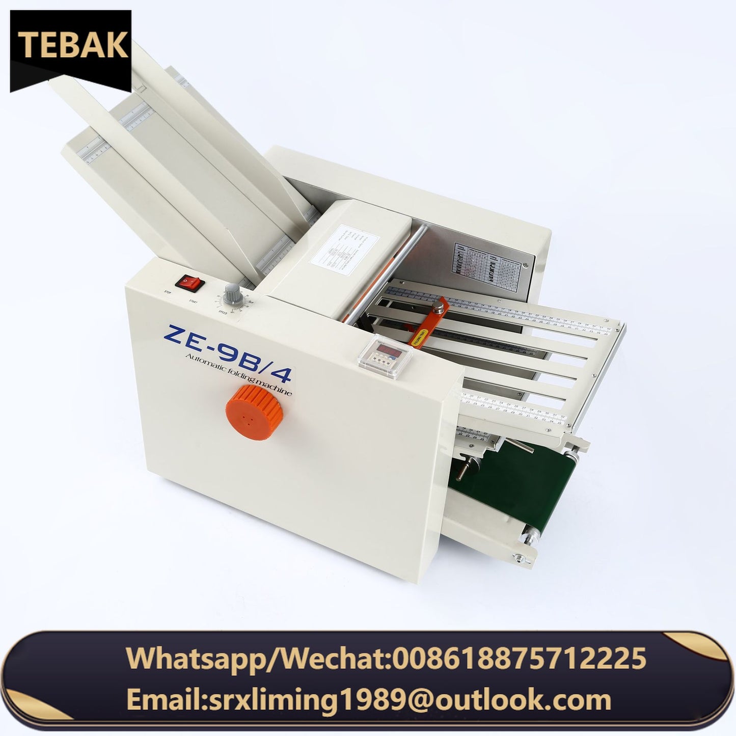 TEBAK ZE-8B/4 Electrical Desktop Instruction Paper Folding Machine Paper Folding Machine Bending Machine