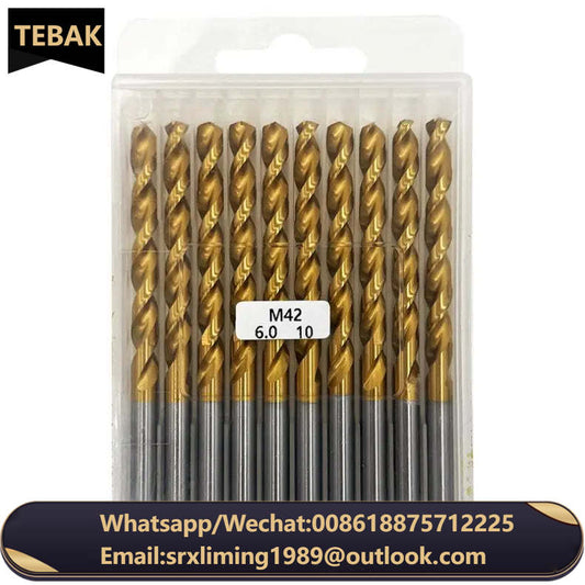 TEBAK Solid Carbide Drill with HRC 60 Power Drills and Router Bit for Steel and Stainless Steel Diamond Surface Finish Tool