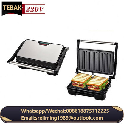 High Quality Electric Sandwich Steak Press Panini Home Electric Grill Baking Electric Barbecue Grill Tool