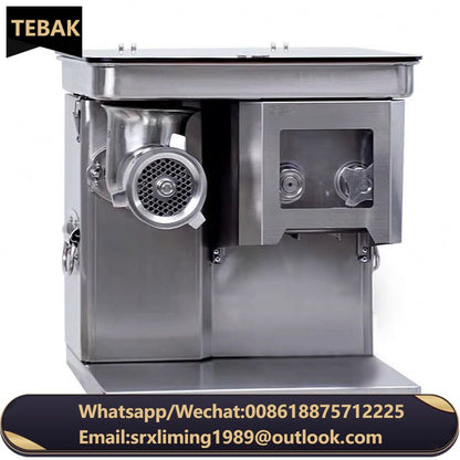 2024 Table Type Automatic Commercial Meat Slicer Cutter Shredded Meat Cutting Machine Meat Slicing Shredding Machine