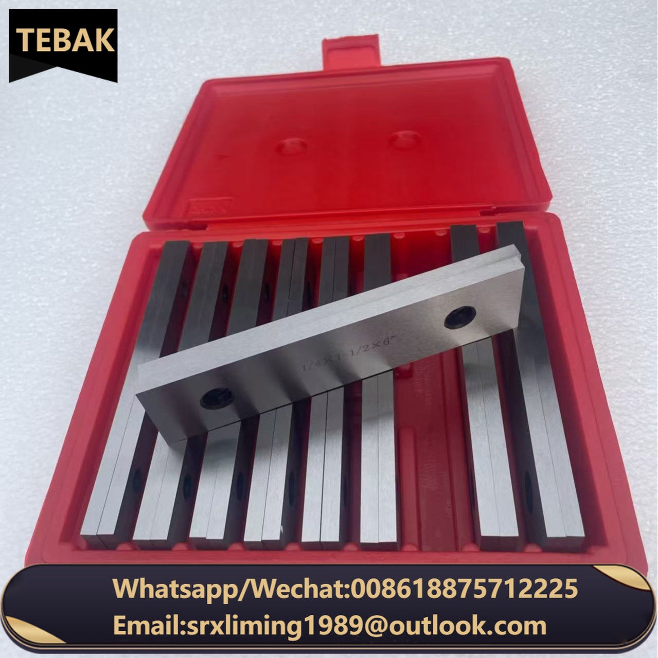 Tebak  1/2 Inch Thickness Steel Parallel Sets Rectangular Metal Parallel Block