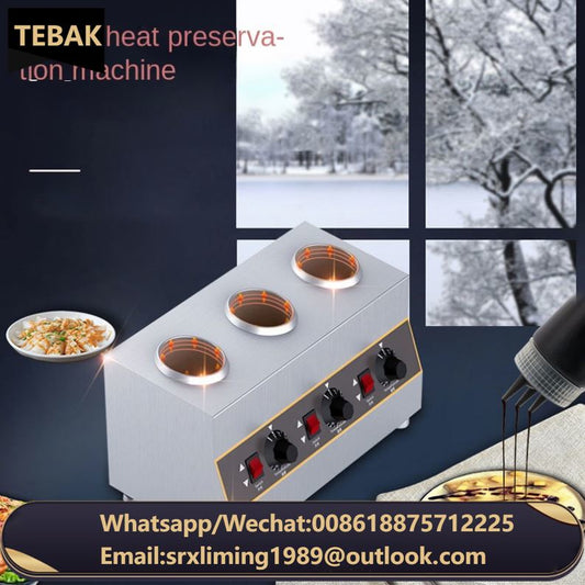 TEBAK Commercial Electric Sauce Bottle Warmer Processing Chocolate Cheese Butter Oyster Sauce Electric Hot Sauce Bottle Heater