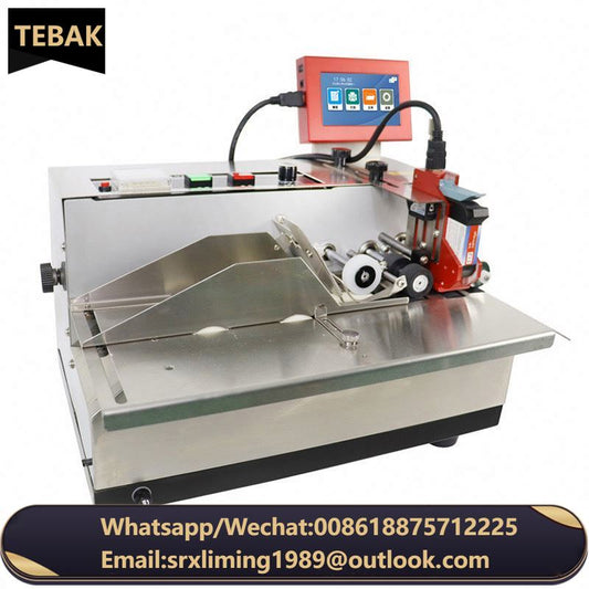 TEBAK Food Pouch CERTIFICATION Printing Expiry Date Batch Number Hot Ink Roll Coding Machine