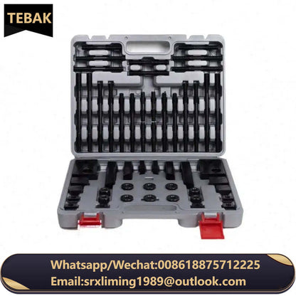 Machine Tool Accessories 58pcs Steel Clamping Kit M8 M10 M12 M14 M16 M18 M20 T Nut Clamping Kit Plastic Box Provided 1set