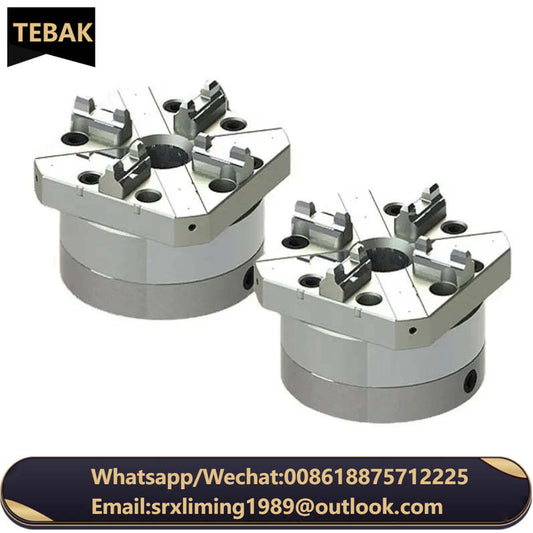 TEBAK HPEDM High Performance Pneumatic Collet Chuck Die Steel square 4 Jaw Single Head Pneumatic Chuck for Pipe Clamp Machine