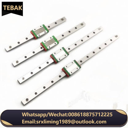 TEBAK D-21 9mm Linear Guide MGN9 100mm 200 300 350 400 450 500 600 800 1000 1100 1200mm Linear Rail + MGN9H Block 3d Printer CNC