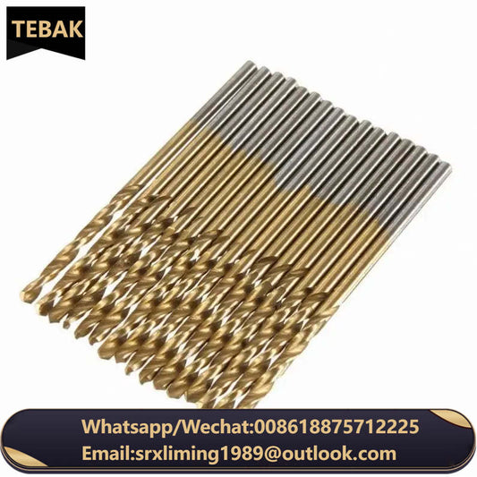 TEBAK Wholesale Customized 99 PCS Straight Shank HSS Titanium Coating Twist Drills Bits Set