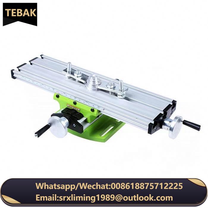Mini Compound Bench Drilling Slide Table Worktable Milling Working Cross Table Milling Vise Machine Bench Drill Stand